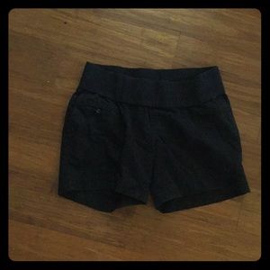 Black maternity shorts